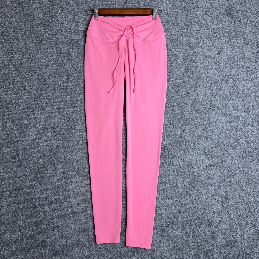 Pink Victoria's Secret Active Leggings Womens Small Pink High Waisted Cinch Yoga - Picture 2 of 9